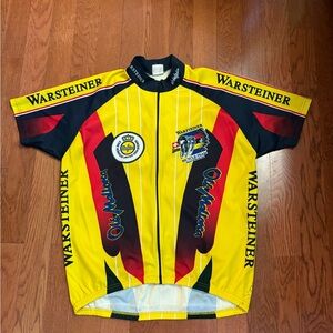 Warsteiner Max Hurzeler Yellow Cycling Jersey. Size XL